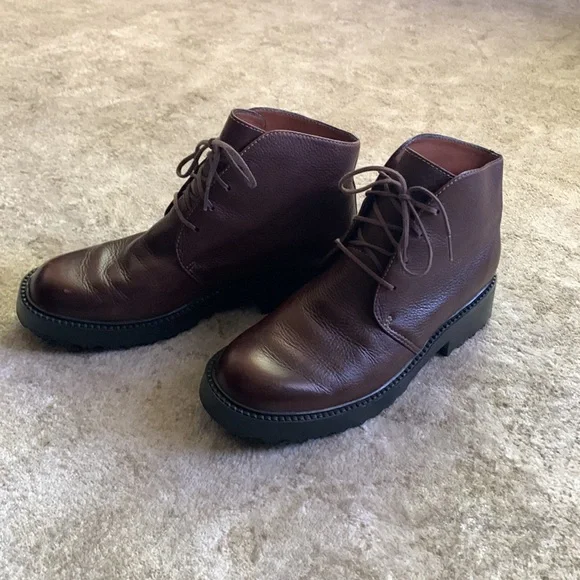 Vintage Clarks Chunky Ankle Boots - Women’s Size 7 - Picture 3 of 4